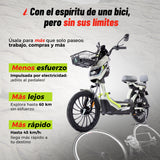 A06 Bike Eléctrica 500W, Ruedas 20", Suspensión Doble,