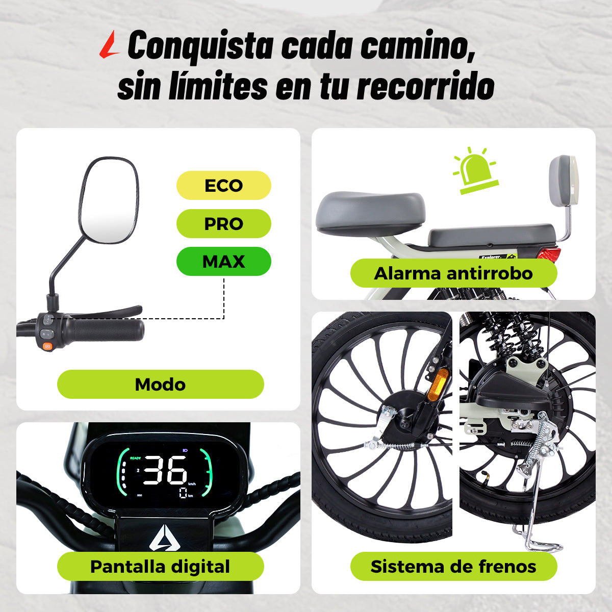 A06 Explorer | Bike Eléctrica 500W,