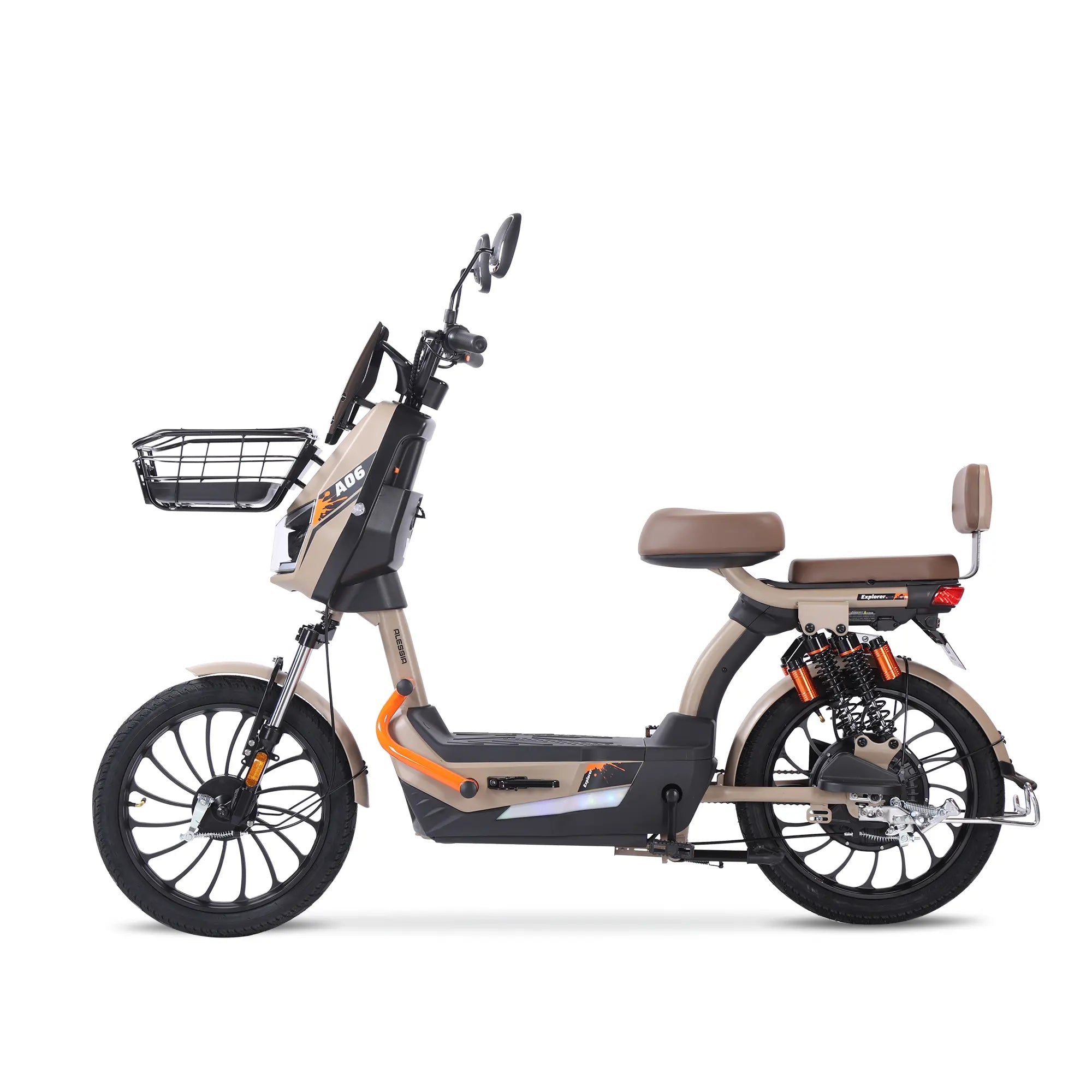 Alessia orange  A06 Bicicleta Eléctrica Doble Suspensión