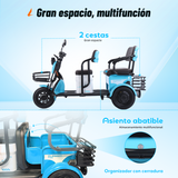 P05 Kangaroo triciclos eléctrica 3 ruedas | Ideal para Ciudad, Movilidad para Adultos Mayores y Carga Ligera