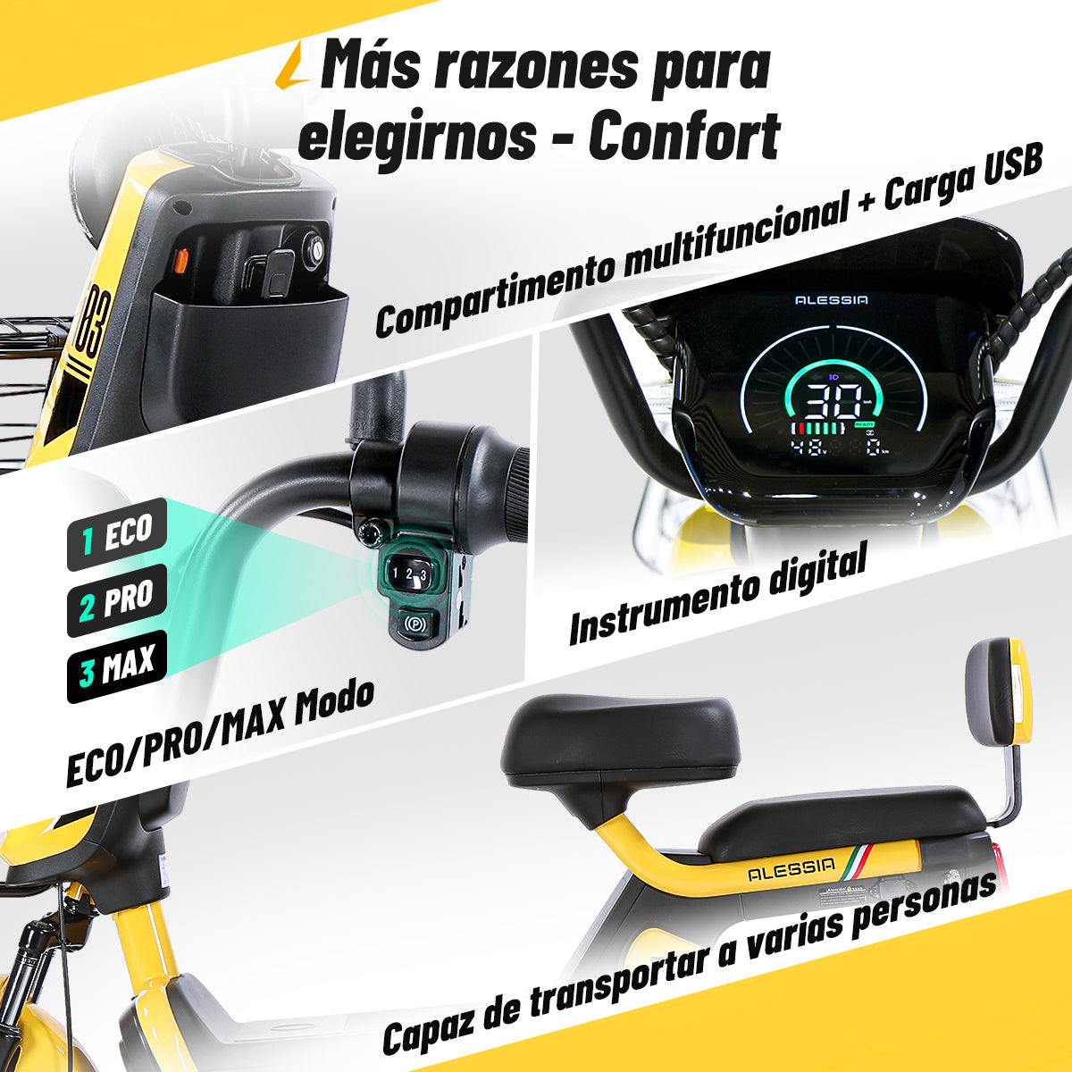 Alessia E-bike i03 Storm bicicleta electrica confort