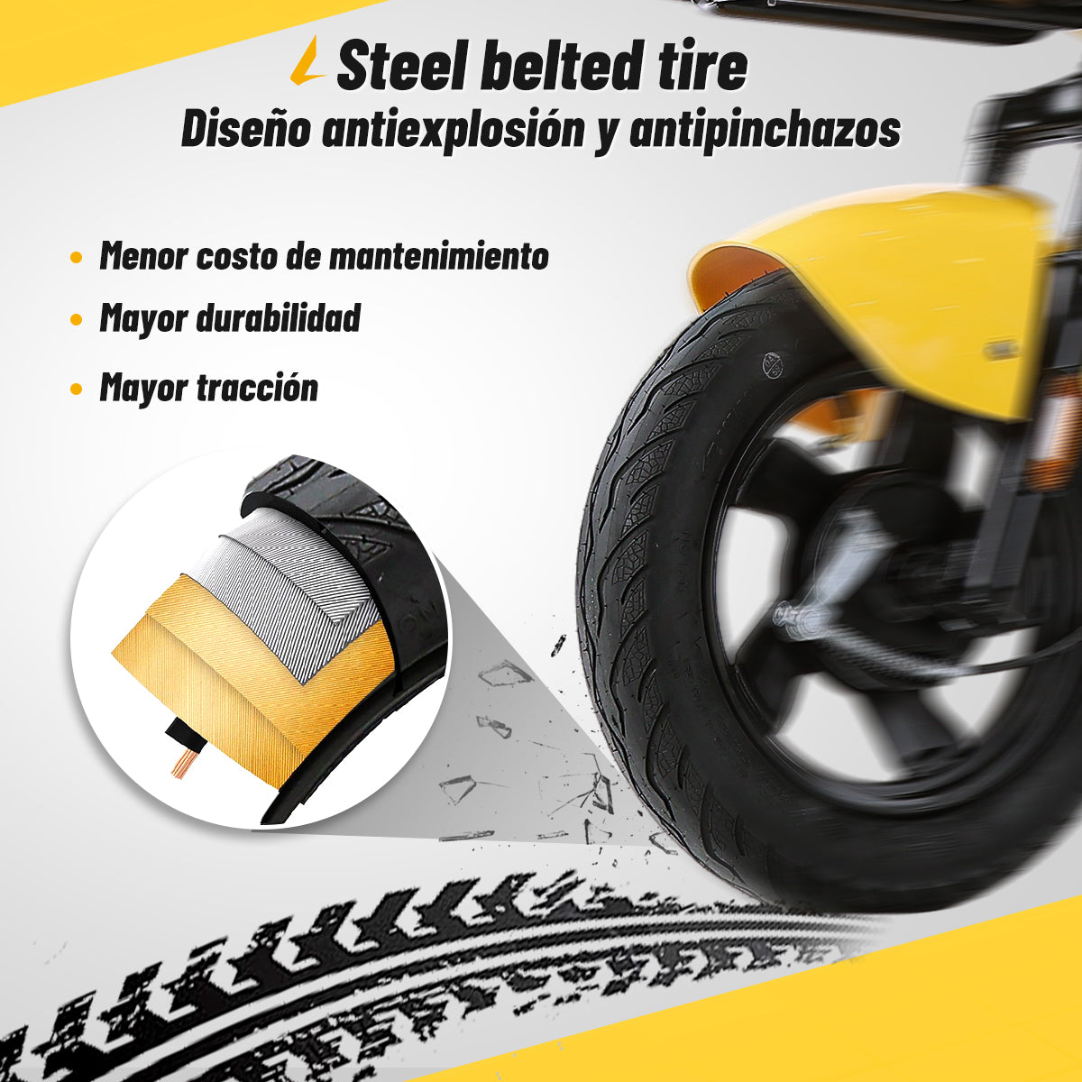 Alessia E-bike i03 Storm bicicleta electrica tire