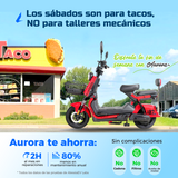 i07 Aurora | Bicicleta Electrica 800W | Motor potente | Batería 72V | Autonomía de 75km