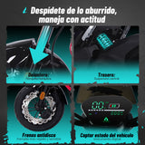 Bicicleta Eléctrica A01 Hunter Rosa Diseño Estético, Potencia Potente, Autonomía 75km, Suspensión Mejorada, Conducción Cómoda y Segura