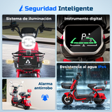 i07 Aurora | Bicicleta Electrica 800W | Motor potente | Batería 72V | Autonomía de 75km