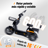 i05 Eclipse | Bicicleta Eléctrica Urbana 600W | Autonomía de 65km | Capacidad para 2 personas