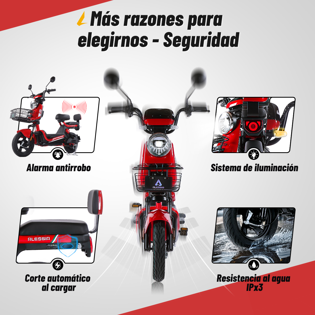 i03 Storm | Bicicleta Motorizada 600W | Autonomía de 65km | 3 Modos de Velocidad | Ideal para ir al trabajo o pasear