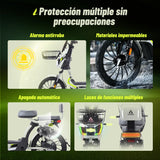 Alessia E-bike A06 Explorer Verde, Conquista Terreno Difícil con Rueda Grande, Mayor Comodidad con Suspensión Mejorada, 500W, Autonomía 75km