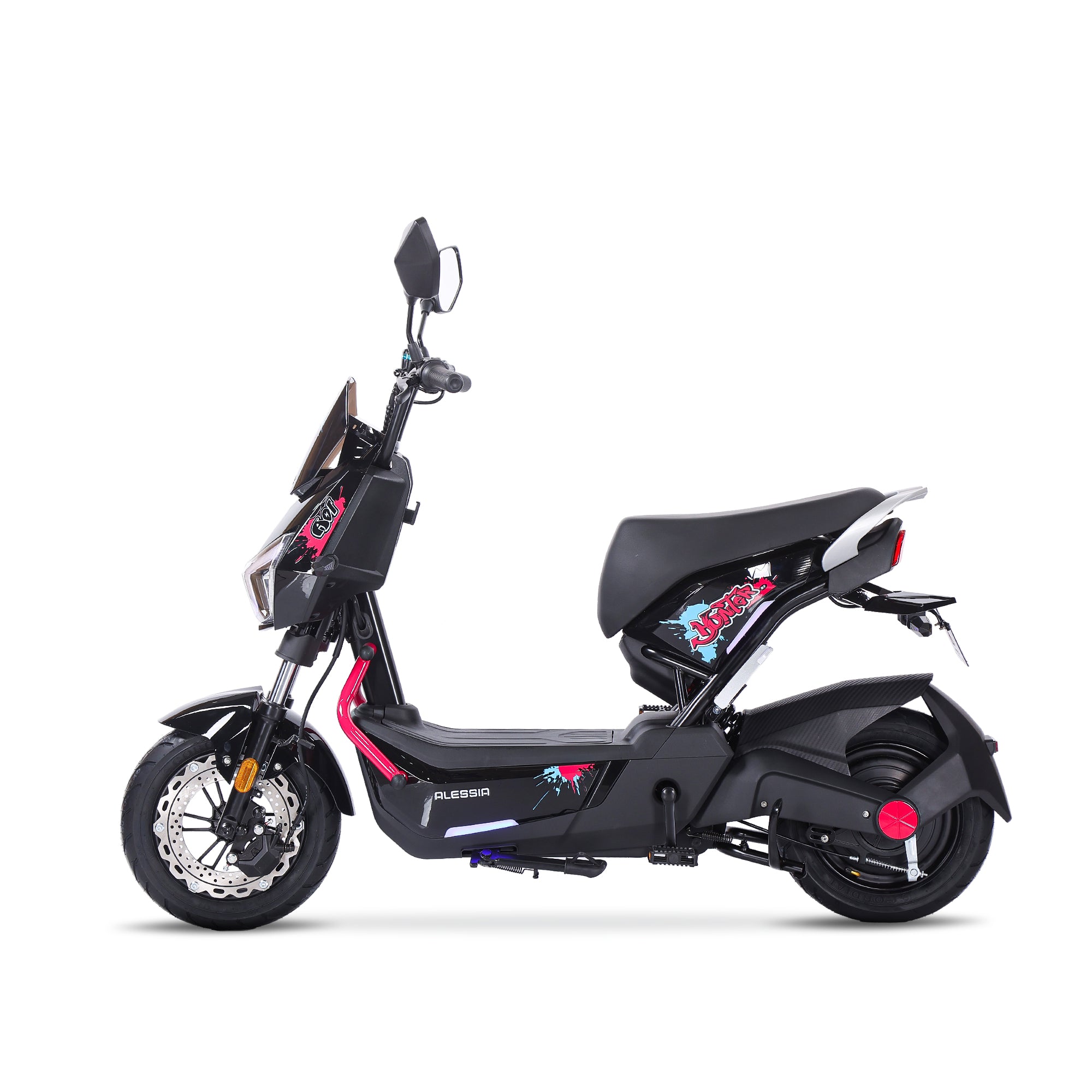 Bicicleta Eléctrica A01 Hunter Rosa Diseño Estético, Potencia Potente, Autonomía 75km, Suspensión Mejorada, Conducción Cómoda y Segura