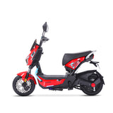 Bicicleta Eléctrica A01 Hunter Rojo Diseño Estético, Potencia Potente, Autonomía 75km, Suspensión Mejorada, Conducción Cómoda y Segura