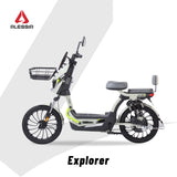Alessia E-bike A06 Explorer Verde, Conquista Terreno Difícil con Rueda Grande, Mayor Comodidad con Suspensión Mejorada, 500W, Autonomía 75km