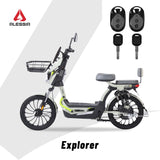 Alessia E-bike A06 Explorer Verde, Conquista Terreno Difícil con Rueda Grande, Mayor Comodidad con Suspensión Mejorada, 500W, Autonomía 75km