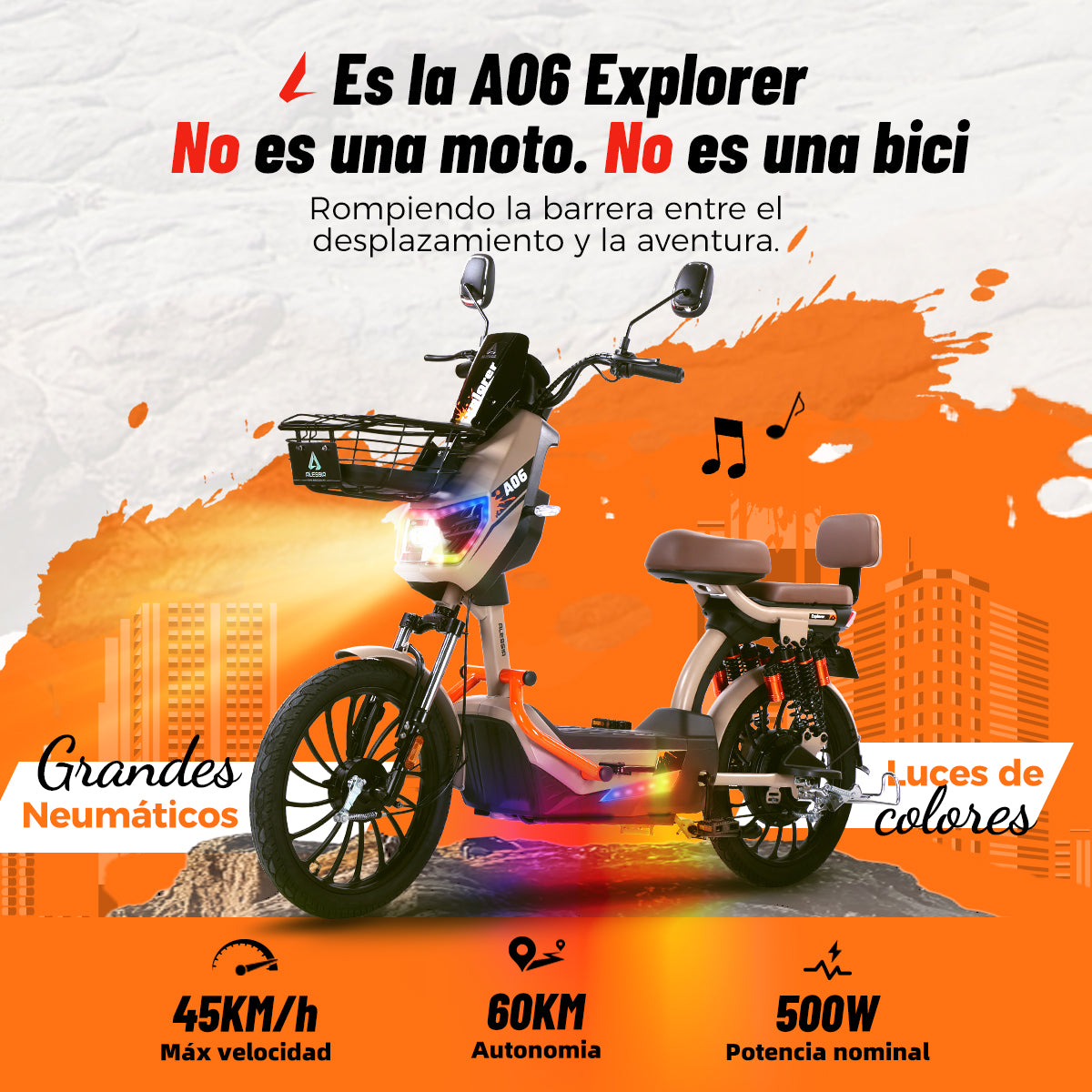 A06 Bicicleta Eléctrica Doble Suspensión