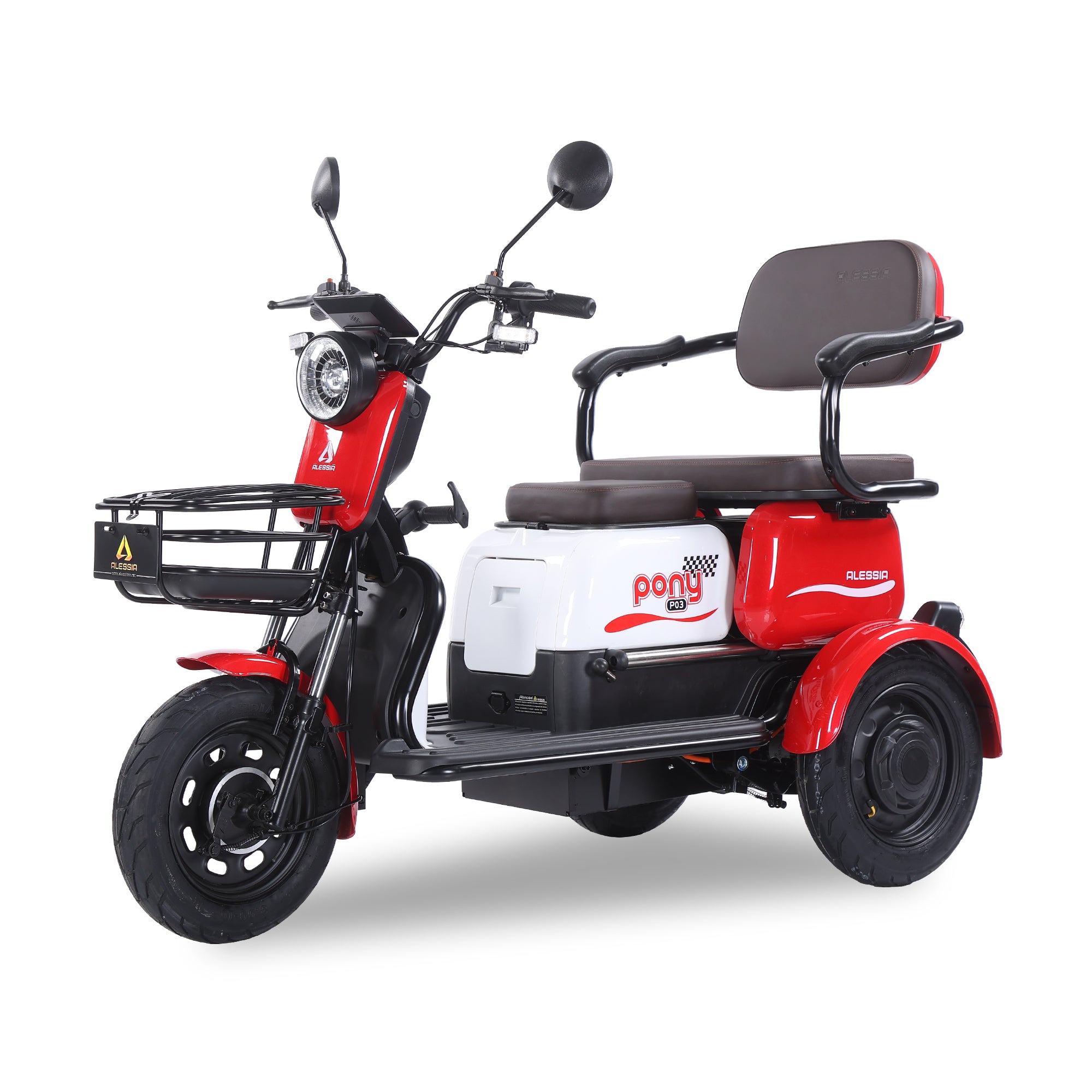 P03 Pony Motoneta de 3 Ruedas | Asiento Infantil Plegable, Carga 120KG, Ideal para Niños y Viajes Familiares