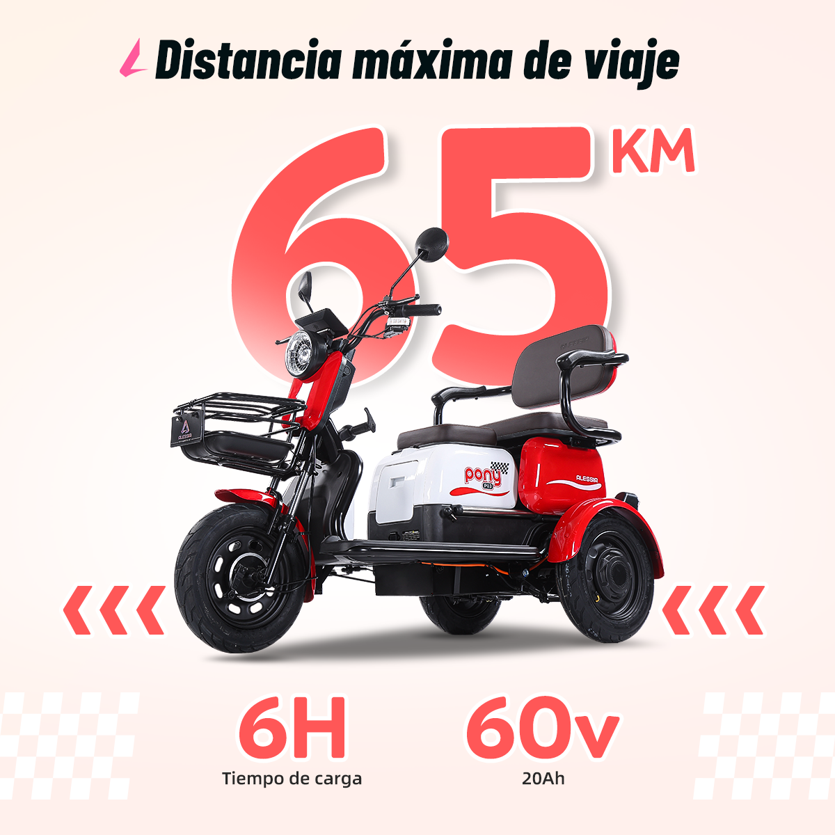 P03 motoneta de tres ruedas