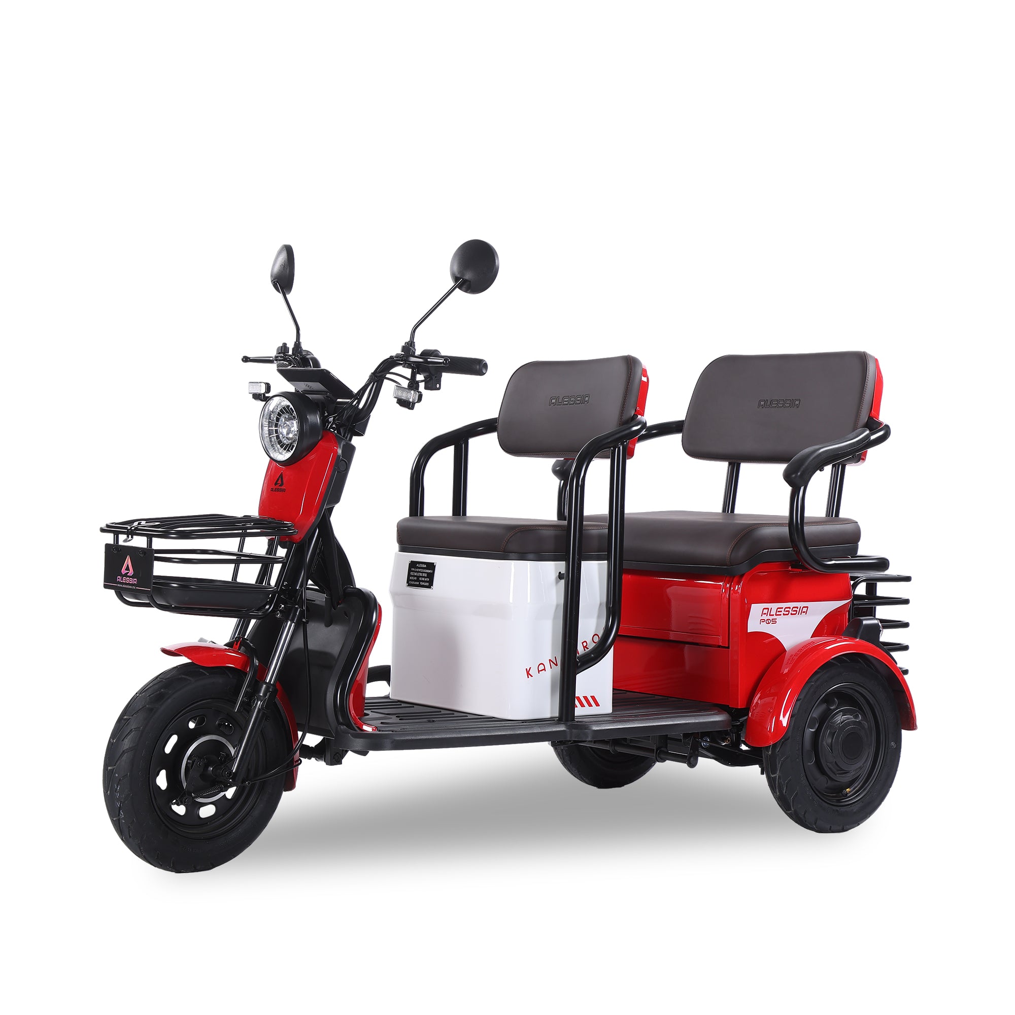 P05 Kangaroo Triciclos Eléctricos Para Adultos| Gran Espacio de Carga, 650W de Potencia Nominal y 75KM de Autonomía