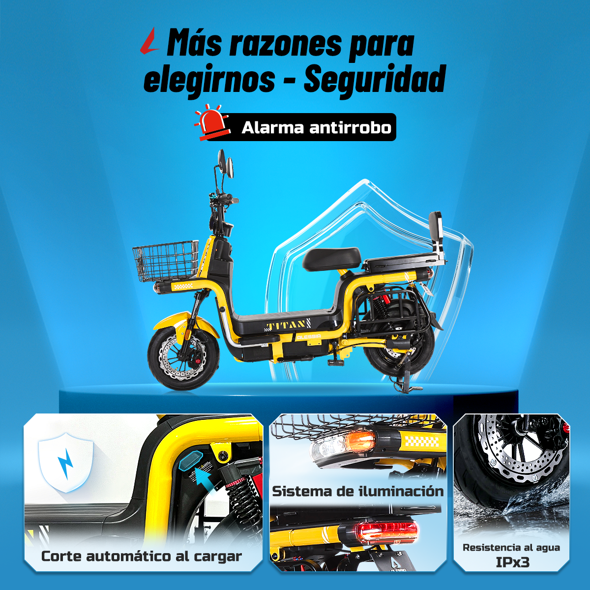 a03 bici eléctrica carga