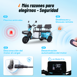 P05 Kangaroo triciclos eléctrica 3 ruedas  | Ideal para Ciudad, Movilidad para Adultos Mayores y Carga Ligera