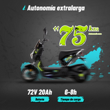 Bicicleta Eléctrica A01 Hunter Verde Diseño Estético, Potencia Potente, Autonomía 75km, Suspensión Mejorada, Conducción Cómoda y Segura