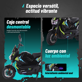 Bicicleta Eléctrica A01 Hunter Verde Diseño Estético, Potencia Potente, Autonomía 75km, Suspensión Mejorada, Conducción Cómoda y Segura