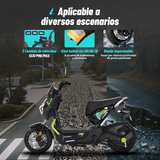 Bicicleta Eléctrica Hunter Pro, A01 Pro, Verde, Con caja central, Diseño Estético, Potencia Potente, Autonomía 75km, Suspensión Mejorada, Conducción Cómoda y Segura