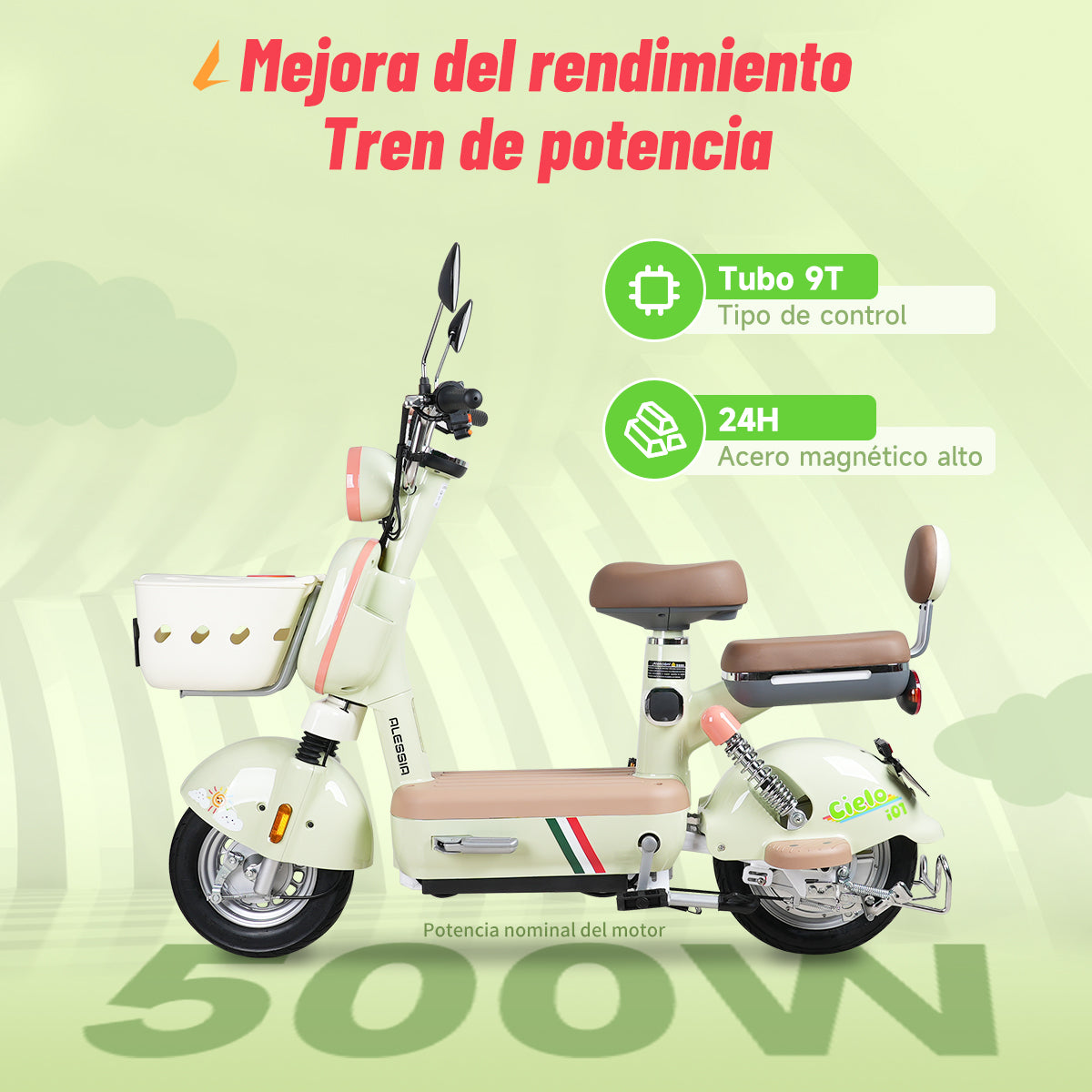 i01 Cielo | Bicicleta Eléctrica Tipo Moto