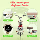 i01 Cielo | Bicicleta Eléctrica Tipo Moto | Potencia 500W | Batería 60V 