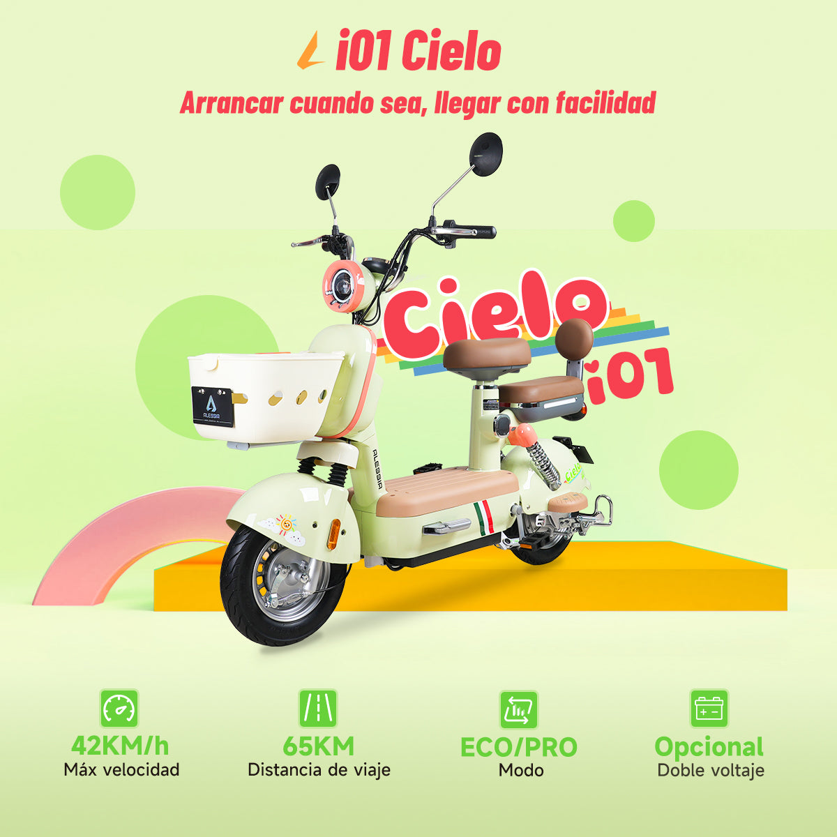 i01 bicicleta eléctrica tipo moto