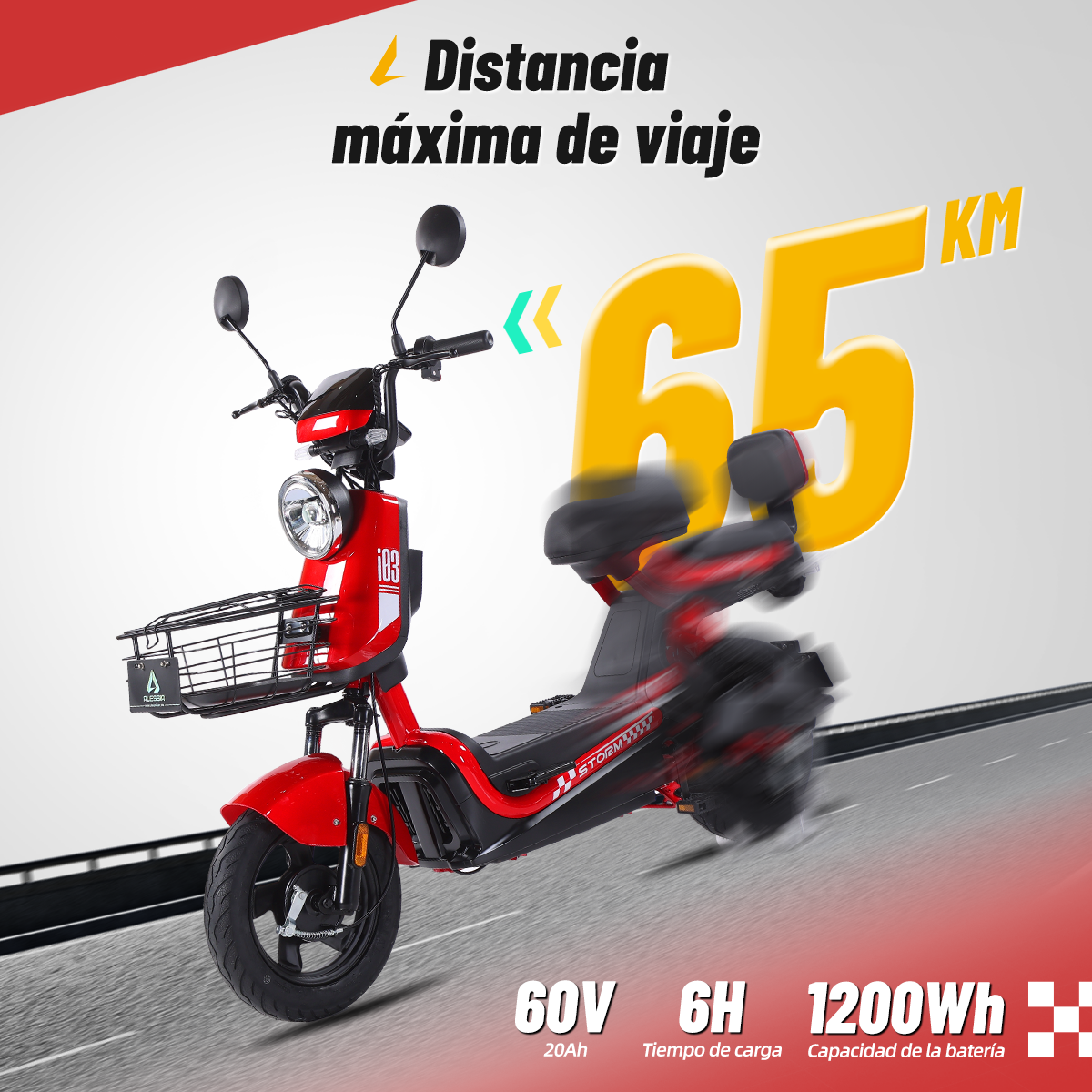 i03  Bicicleta Motorizada 600W 