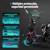 Bicicleta Eléctrica Hunter Pro, A01 Pro, Rosa, Con caja central, Diseño Estético, Potencia Potente, Autonomía 75km, Suspensión Mejorada, Conducción Cómoda y Segura