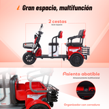 P05 Kangaroo Triciclos Eléctricos Para Adultos| Gran Espacio de Carga, 650W de Potencia Nominal y 75KM de Autonomía