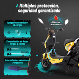 Bicicleta Eléctrica Hunter Pro, A01 Pro, Amarillo, Con caja central, Diseño Estético, Potencia Potente, Autonomía 75km, Suspensión Mejorada, Conducción Cómoda y Segura
