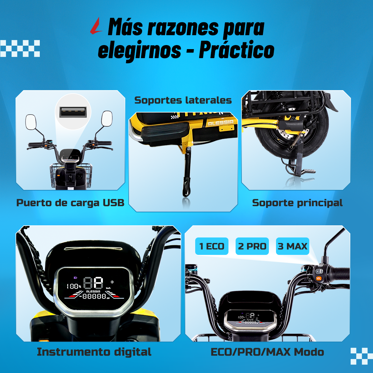 A03 Titan bici eléctrica potente  | Montable y Recargable | Soporta 200KG | Autonomía 70KM